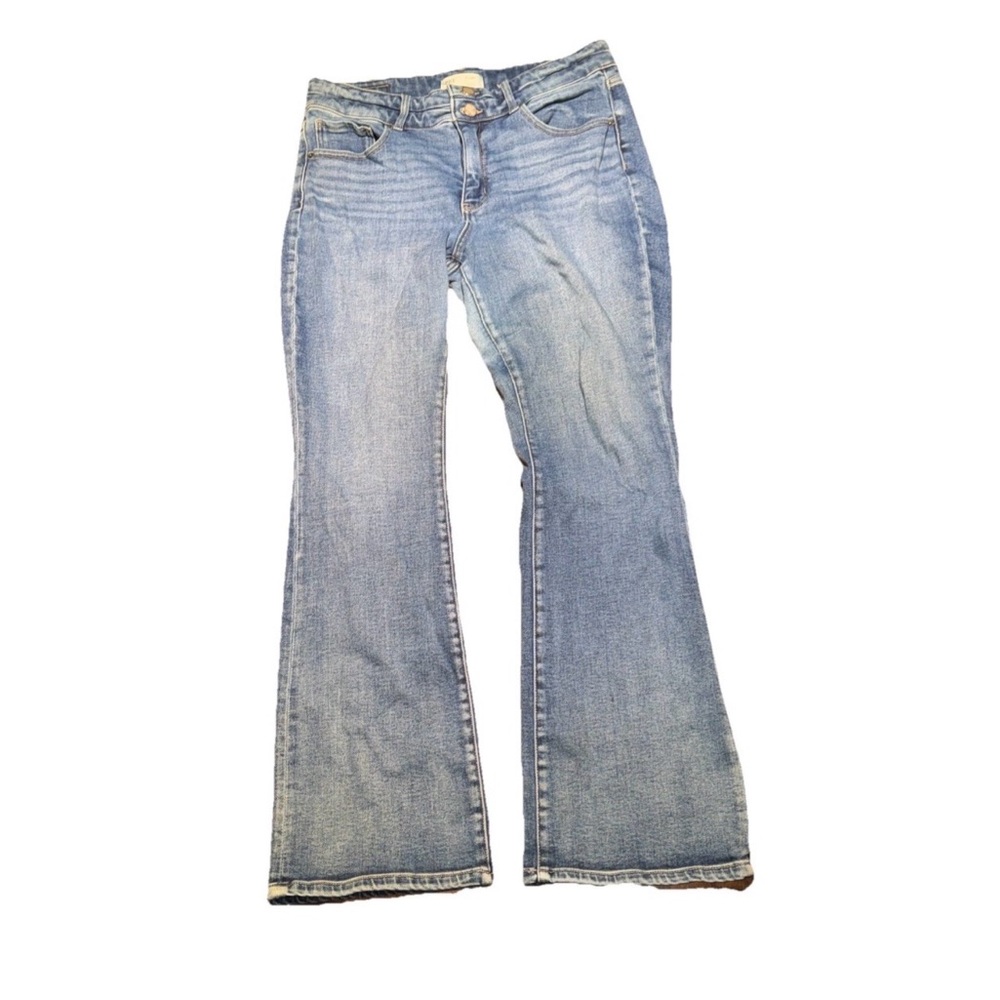 BKE Gabby Curvy Fit High Rise Bootcut Jeans Women Medium Wash Stretch (34”x32”)